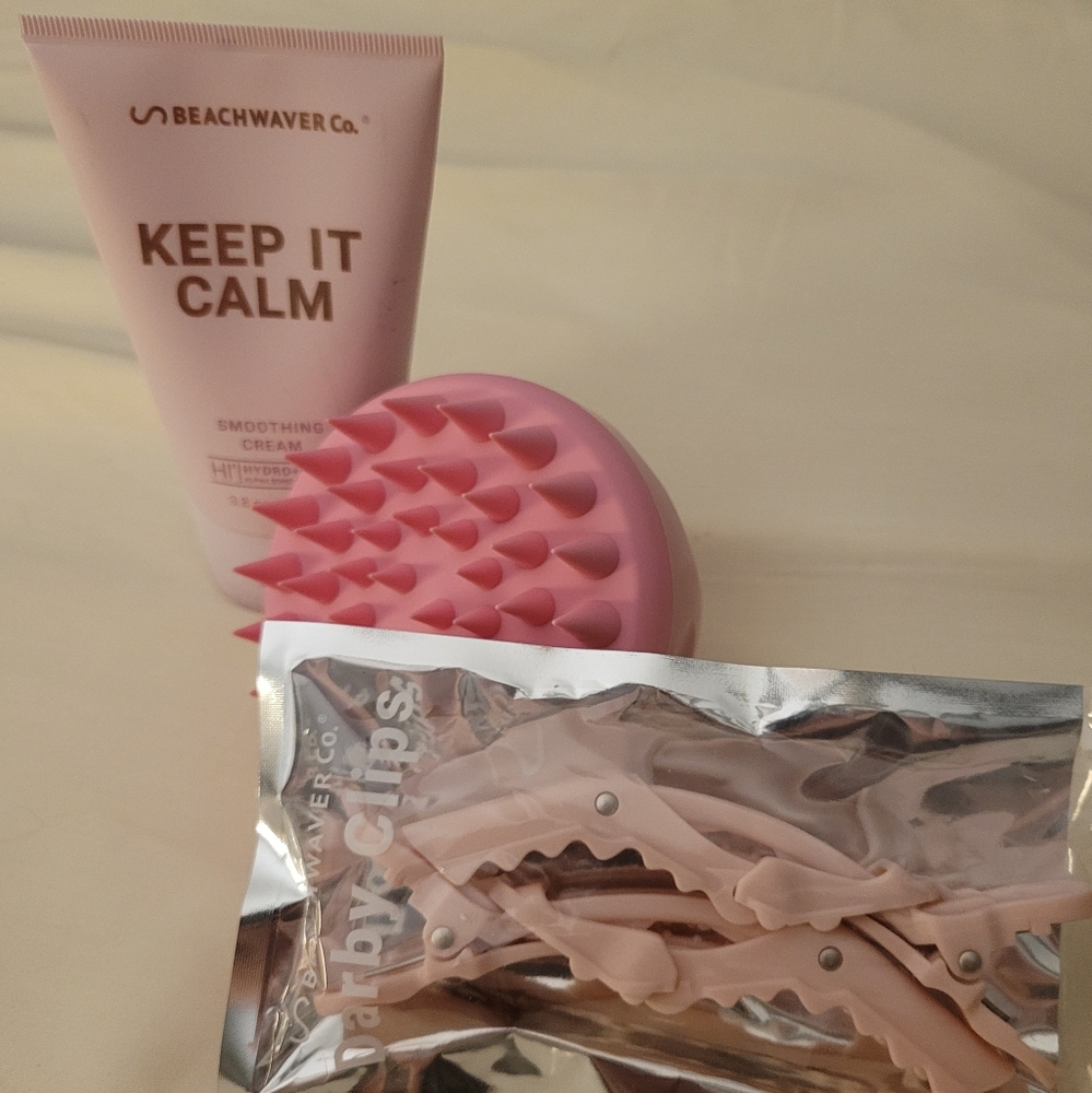 Beachwaver Bundle-Keep It Calm, Darby Clips, Scalp Massager New